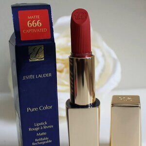 ESTEE LAUDER Pure Color MATTE Lipstick - 666 CAPTIVATED